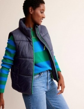 Navy Women's Boden Fife Quilted Jacket