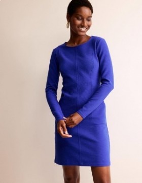 Light Blue Women's Boden Ellen Ottoman Dress