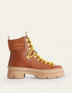 Orange Women's Boden Lace-up Ankle Boots