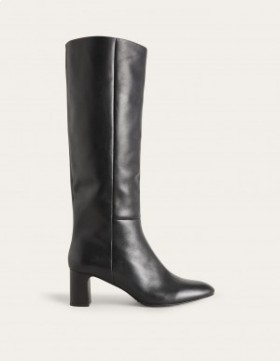 Black Women's Boden Erica Knee High Leather Boots