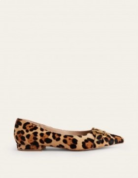 Leopard Women's Boden Iris Snaffle Ballet Flats