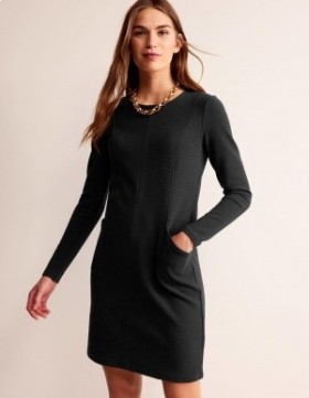 Black Women's Boden Ellen Ottoman Dress