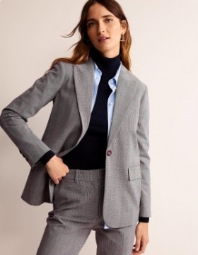 Grey Women's Boden Bloomsbury Wool Blazer