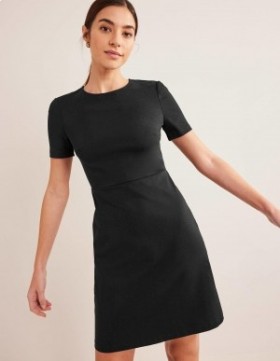 Black Women's Boden Jersey Mini Shift Dress