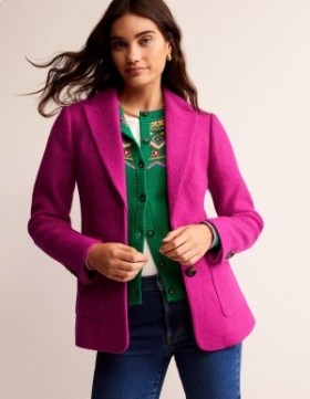 Purple Women's Boden Marylebone Textured Blazer
