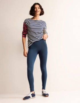Navy Women's Boden High Rise Jersey Leggings