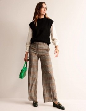 Brown Pink Women's Boden Westbourne Wool Pants