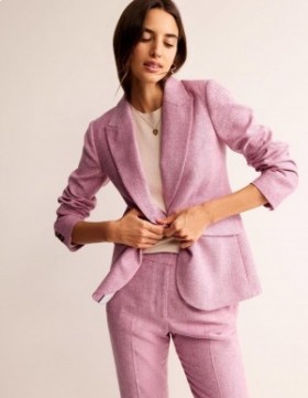 Pink Women's Boden Marylebone Wool Blazer