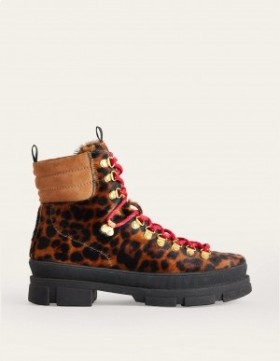 Leopard Women's Boden Lace-up Chelsea Boots