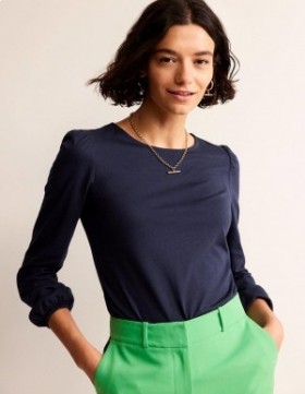 Navy Women's Boden Supersoft Long Sleeve Tops
