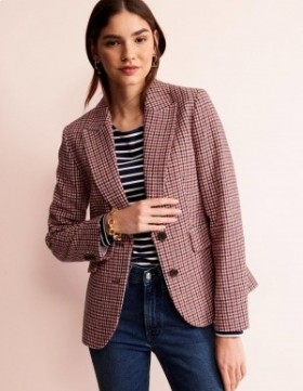 Rose Women's Boden Marylebone Checked Blazer