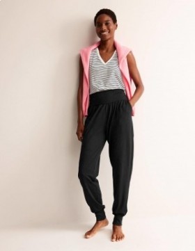 Black Women's Boden Hareem Jersey Joggers