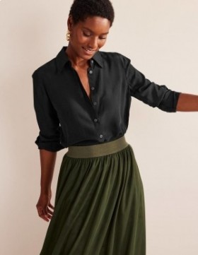 Black Women's Boden Sienna Silk Shirts