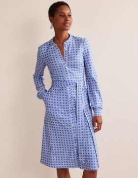 Blue Women's Boden Julia Jersey Shirts Dress
