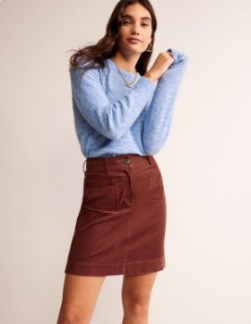Red Women's Boden Estella Cord Mini Skirts