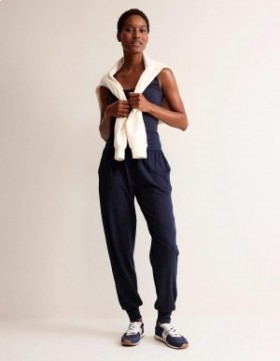 Navy Women's Boden Hareem Jersey Joggers
