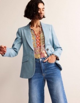 Blue Women's Boden Marylebone Wool Blazer