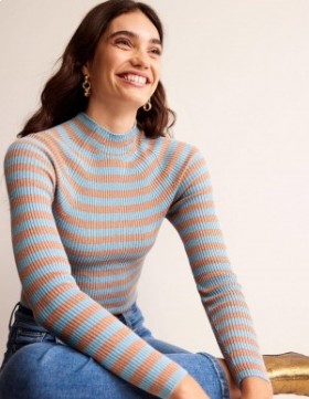 Light Blue Copper Women's Boden Matilda Sparkle Sweater