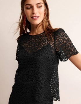 Black Women's Boden Lace Co-ord T shirts