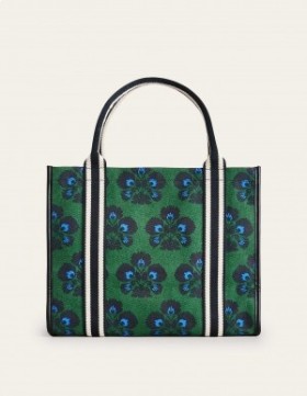 Green Women's Boden Tilda Canvas Tote Bags