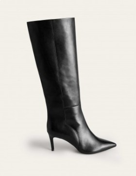 Black Women's Boden Pointed-Toe Knee High Boots