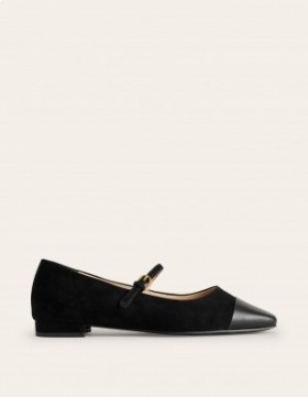 Black Women's Boden Mary Jane Flats