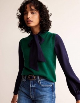 Green Women's Boden Eva Cashmere Cardigan