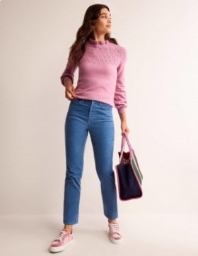 AZURE Women's Boden Corduroy Slim Straight Jeans