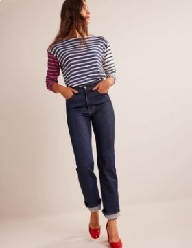 Wash Women's Boden High Rise True Straight Jeans