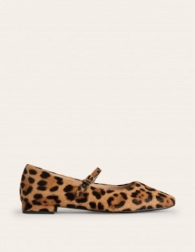 Leopard Women's Boden Mary Jane Flats