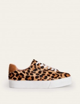 Leopard Women's Boden Flatform Trainers Flats