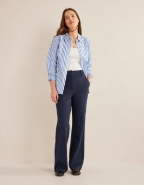 Navy Women's Boden Hampshire Flared Pants