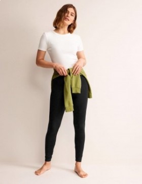 Black Women's Boden High Rise Jersey Leggings