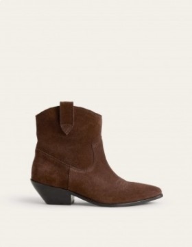 Chocolate Women's Boden Western Ankle Boots