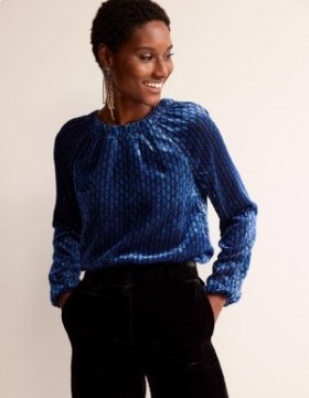 Deep Blue Women's Boden Bow-Back Tops