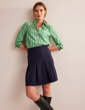 Navy Women's Boden Flippy Ponte Mini Skirts