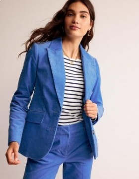 Blue Women's Boden Marylebone Cord Blazer