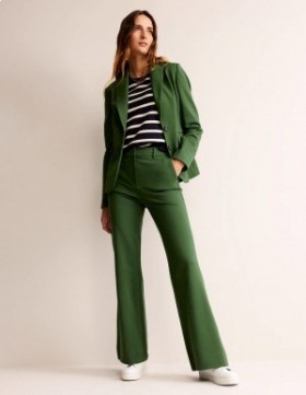 Green Women's Boden Brompton Ponte Pants