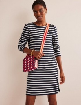 Navy / White Stripes Women's Boden Sophie Breton Jersey Dress
