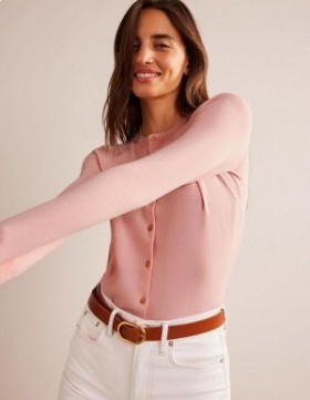 Pink Women's Boden Catriona Cotton Cardigan