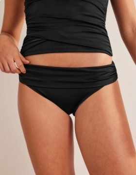 Black Women's Boden Classic Fold Bikini Bottoms