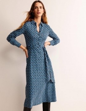 AZURE Women's Boden Laura Jersey Midi Shirts Dress