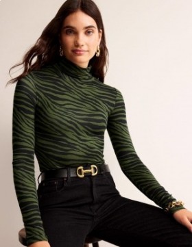 Green Women's Boden Polly Jersey Tops