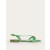 Light Green Women's Boden Satin Toe Loop Flat Sandals