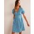 Blue Women's Boden V-Neck Dart Detail Dress