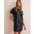 Black Women's Boden Sleeve Detail Linen Mini Dress