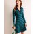Navy Light Green Women's Boden Mini Collared Dress