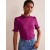 Purple Women's Boden Supersoft Frill Detail T shirts
