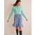 Turquoise Women's Boden Cropped Cashmere Crew Cardigan