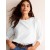 White Women's Boden Cotton Dropped Shoulder Tops